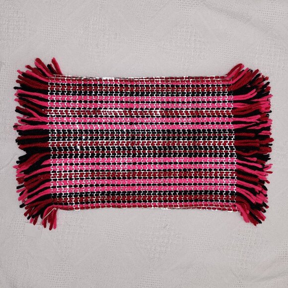 Set of 6 Vibrant Coloured Placemats With Fringe Border - Picture 1 of 5